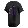 Youth No.81 Danny Young New York Mets Black Limited Alternate Jersey