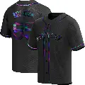 Youth No.85 Stephen Nogosek New York Mets Black Replica Holographic Alternate Jersey